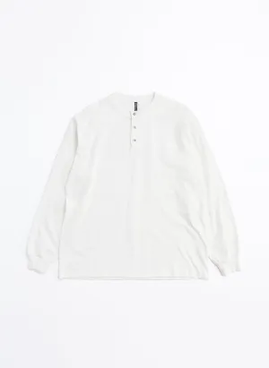 220G Cotton Single Jersey Henley Neck Long sleeve Top