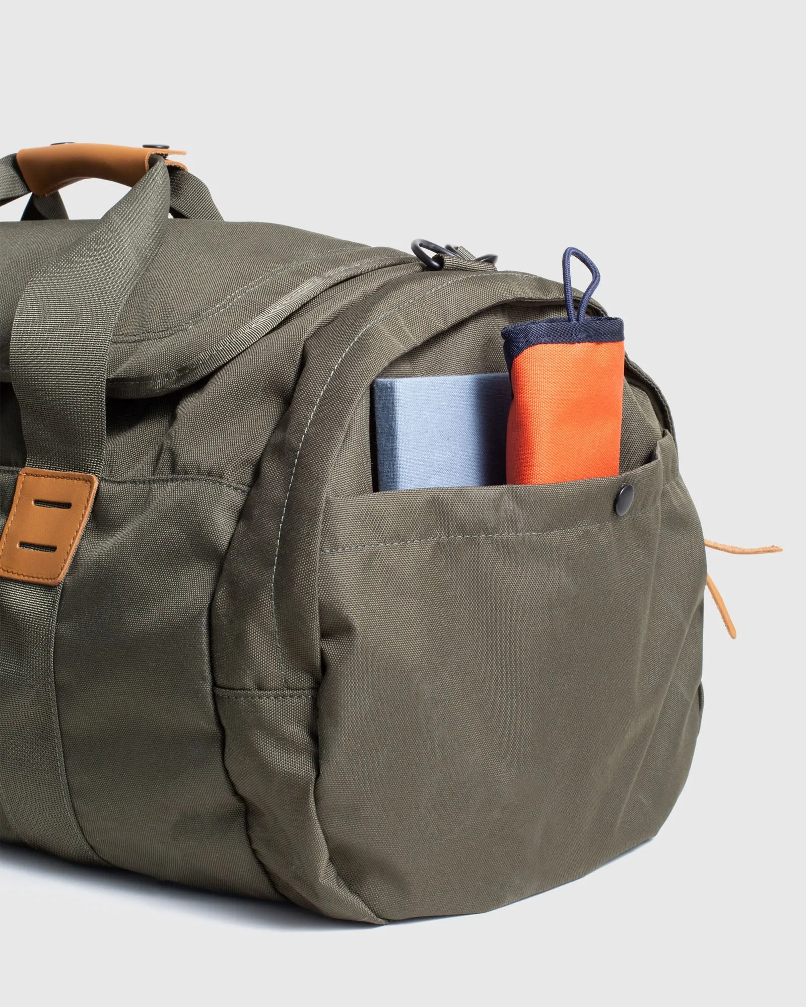 55L Carry-On Duffle - Black. Olive