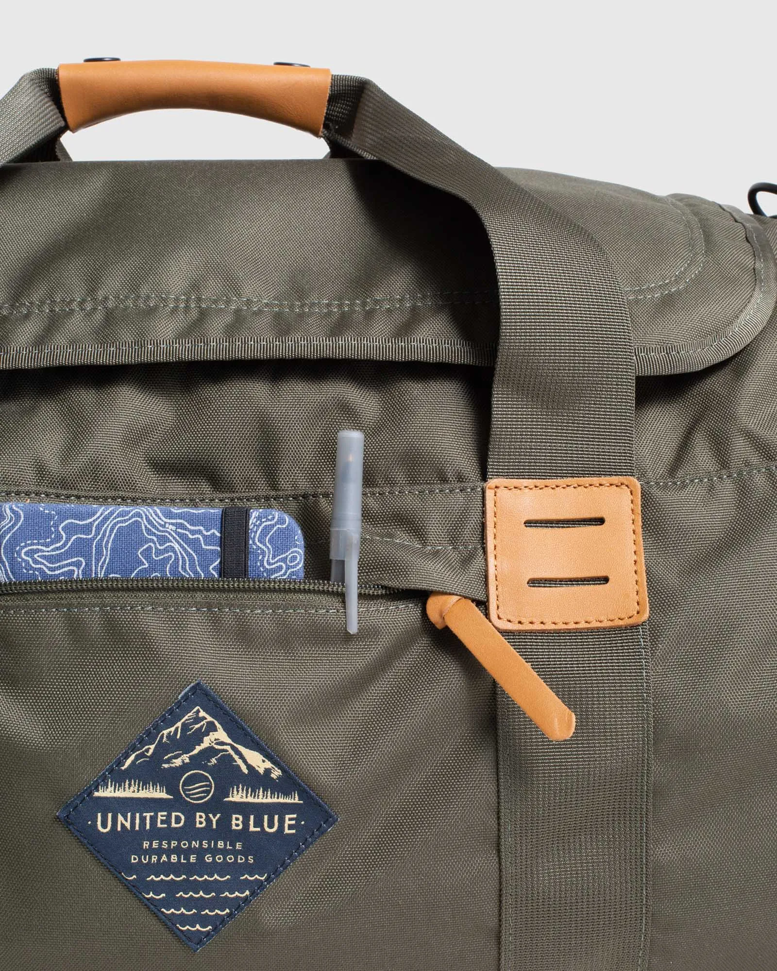 55L Carry-On Duffle - Black. Olive