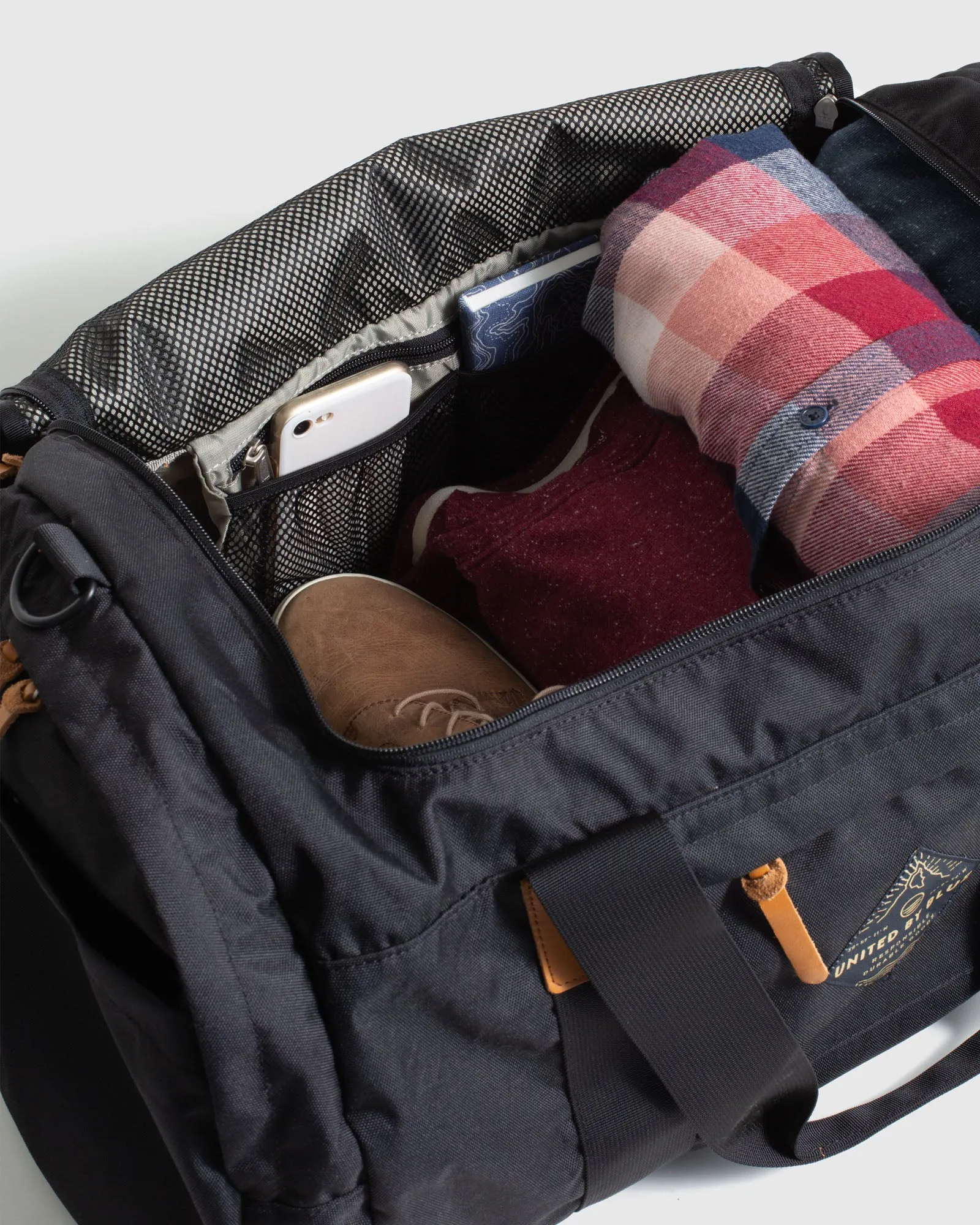 55L Carry-On Duffle - Black. Olive