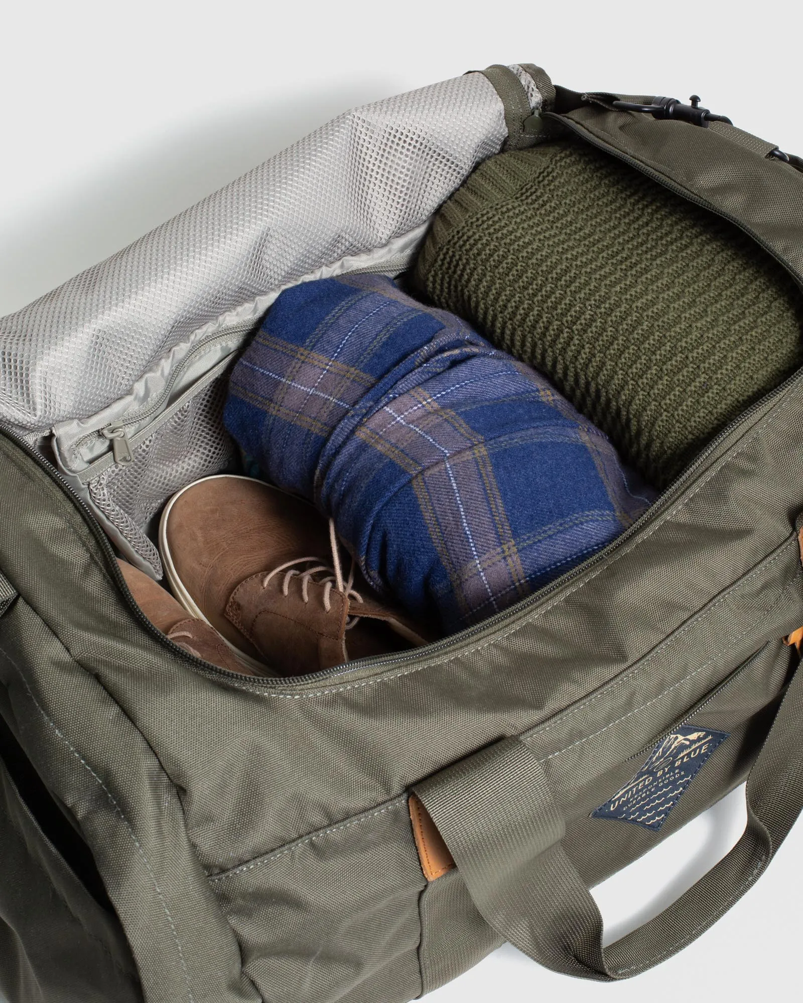 55L Carry-On Duffle - Black. Olive