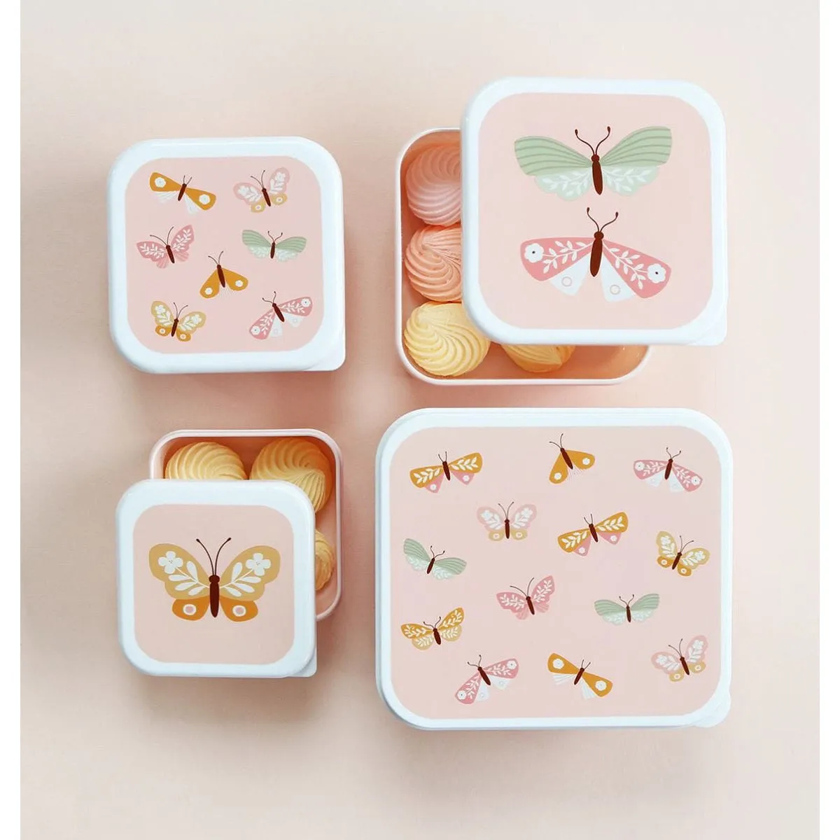 A Little Lovely Company Lunch & Snack Box Set: Butterflies