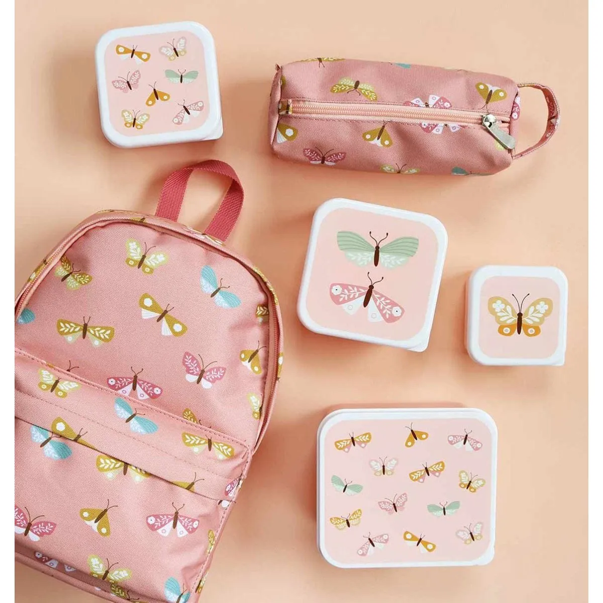 A Little Lovely Company Lunch & Snack Box Set: Butterflies