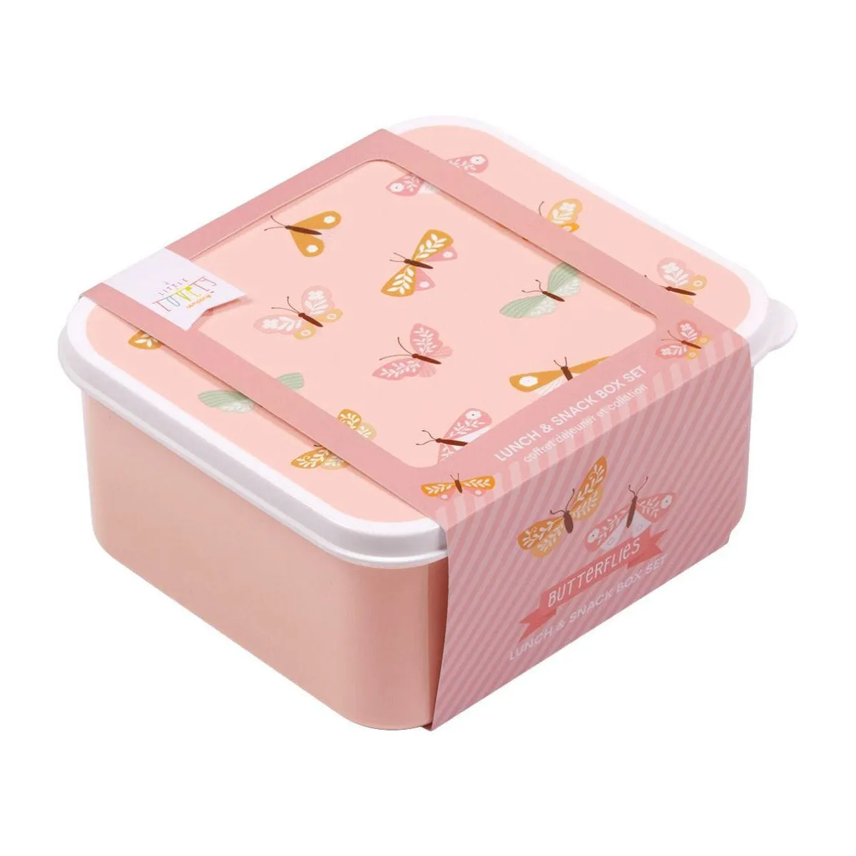 A Little Lovely Company Lunch & Snack Box Set: Butterflies