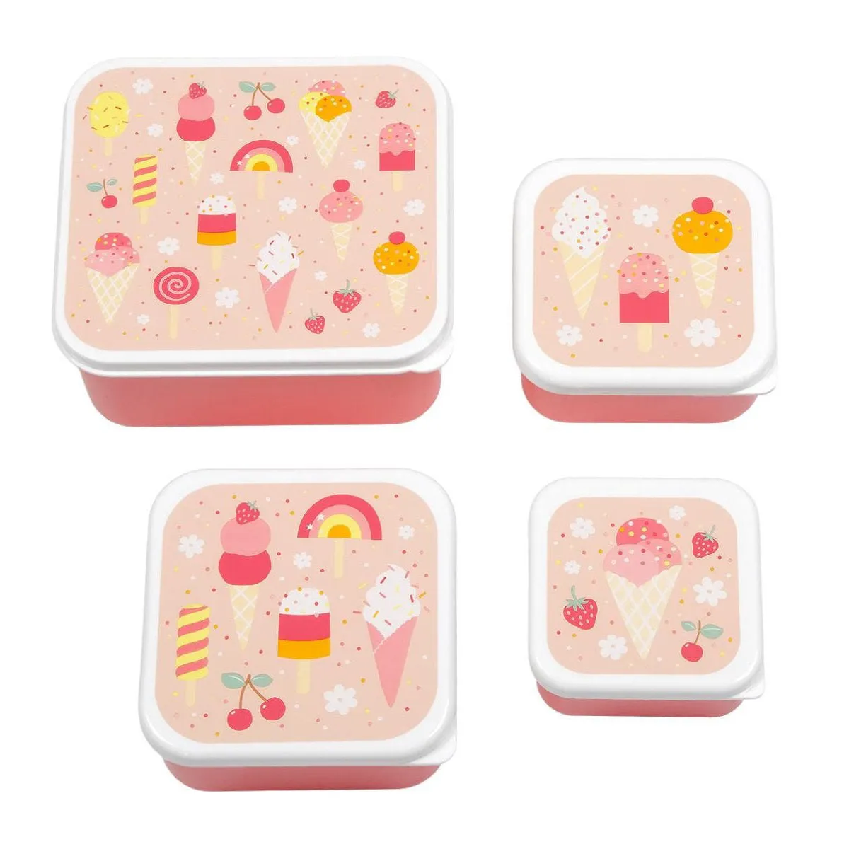 A Little Lovely Company Lunch & Snack Box Set: Ice-cream