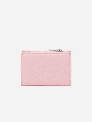 Aiko Vegan Leather Wallet | Light Pink Pebbled