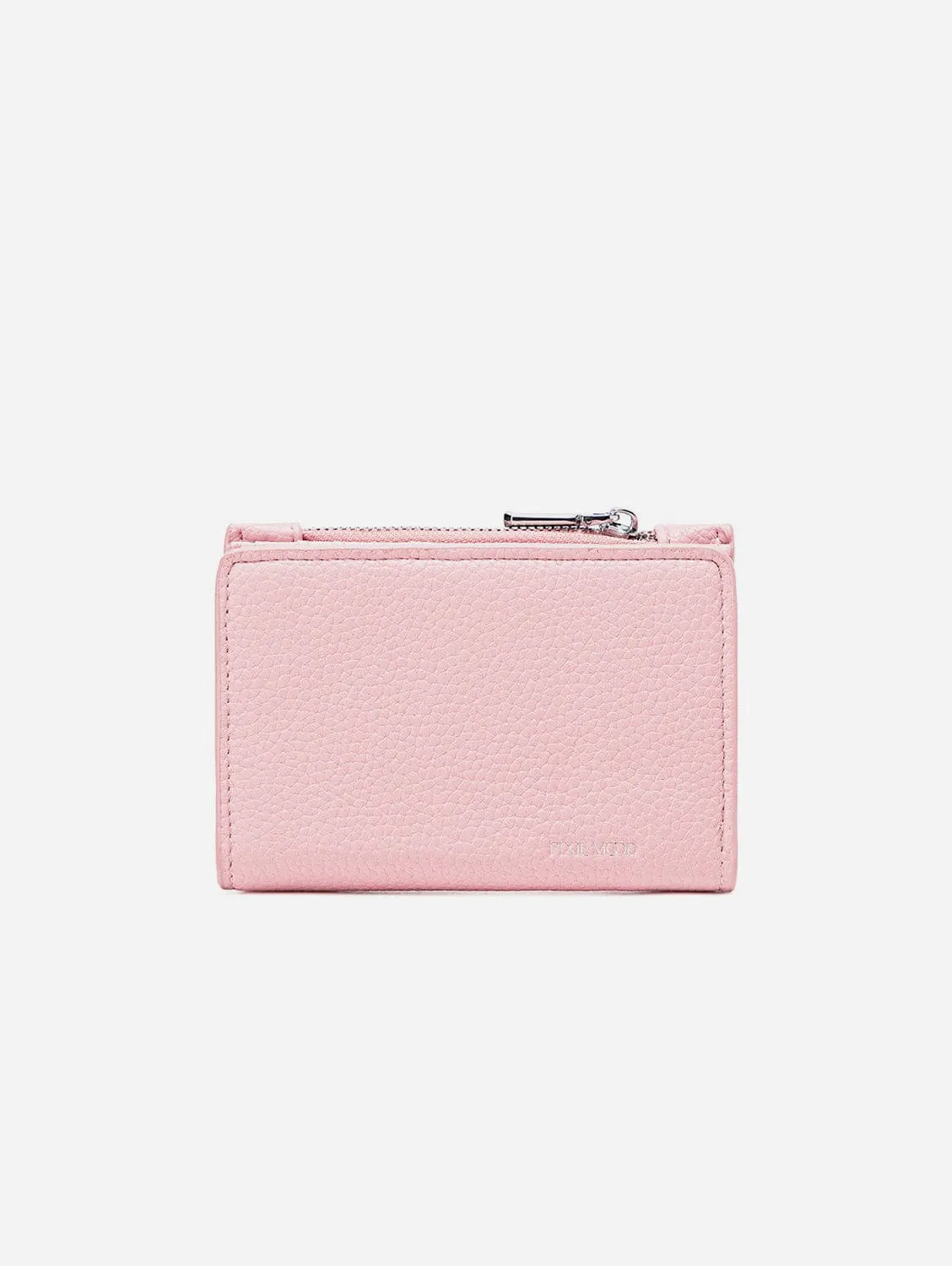 Aiko Vegan Leather Wallet | Light Pink Pebbled