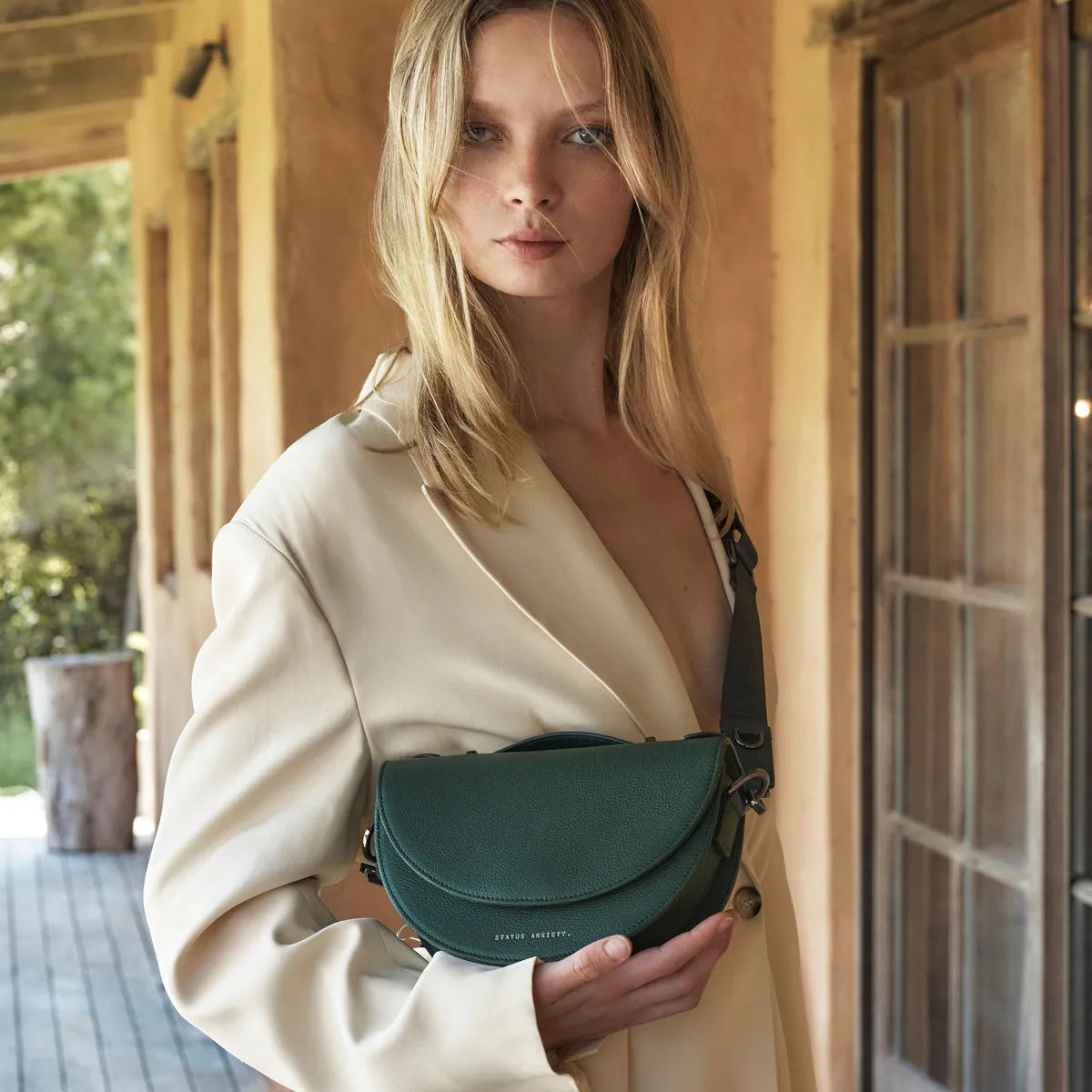 All Nighter Bag With Webbed Strap - Green