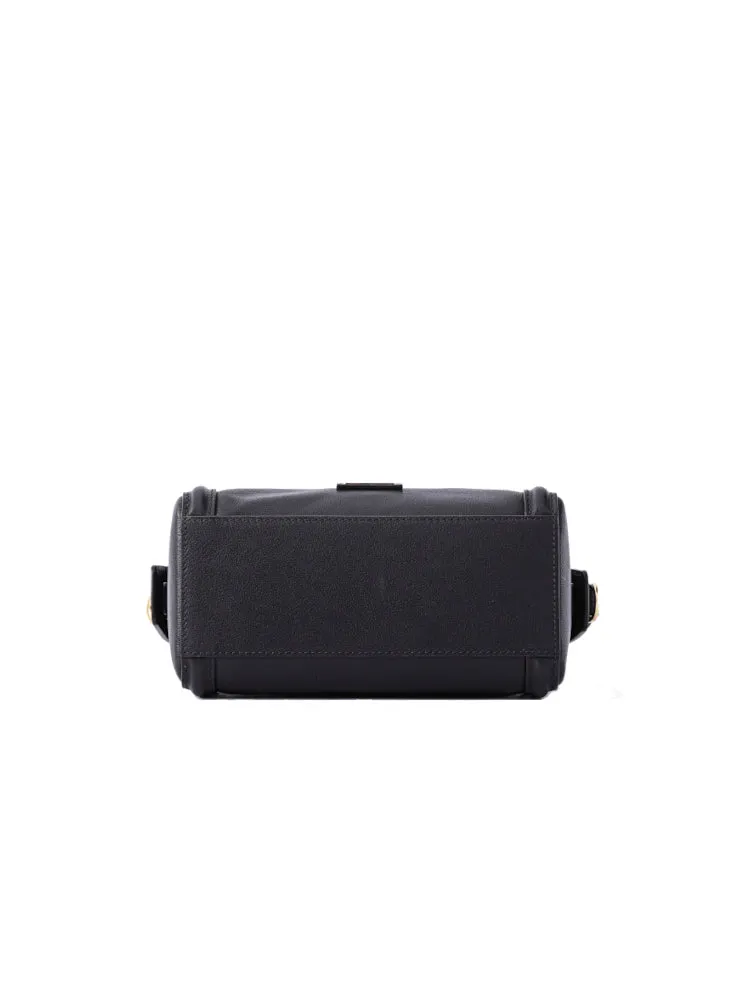 Arc Leather Top Handle Bag