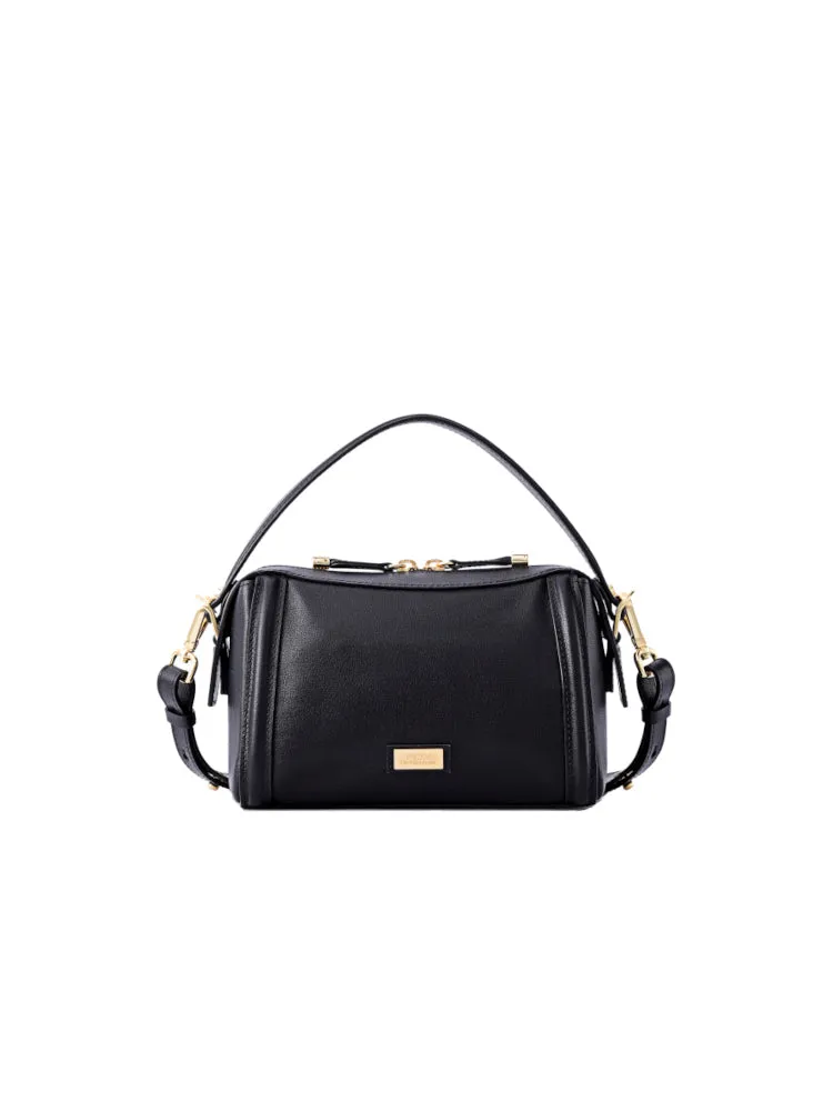 Arc Leather Top Handle Bag