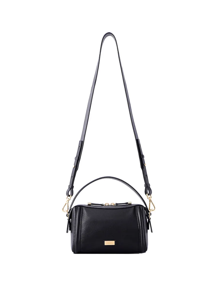 Arc Leather Top Handle Bag