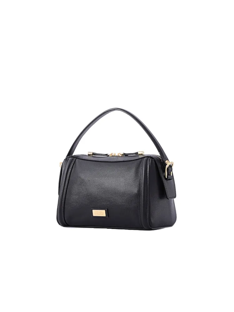 Arc Leather Top Handle Bag