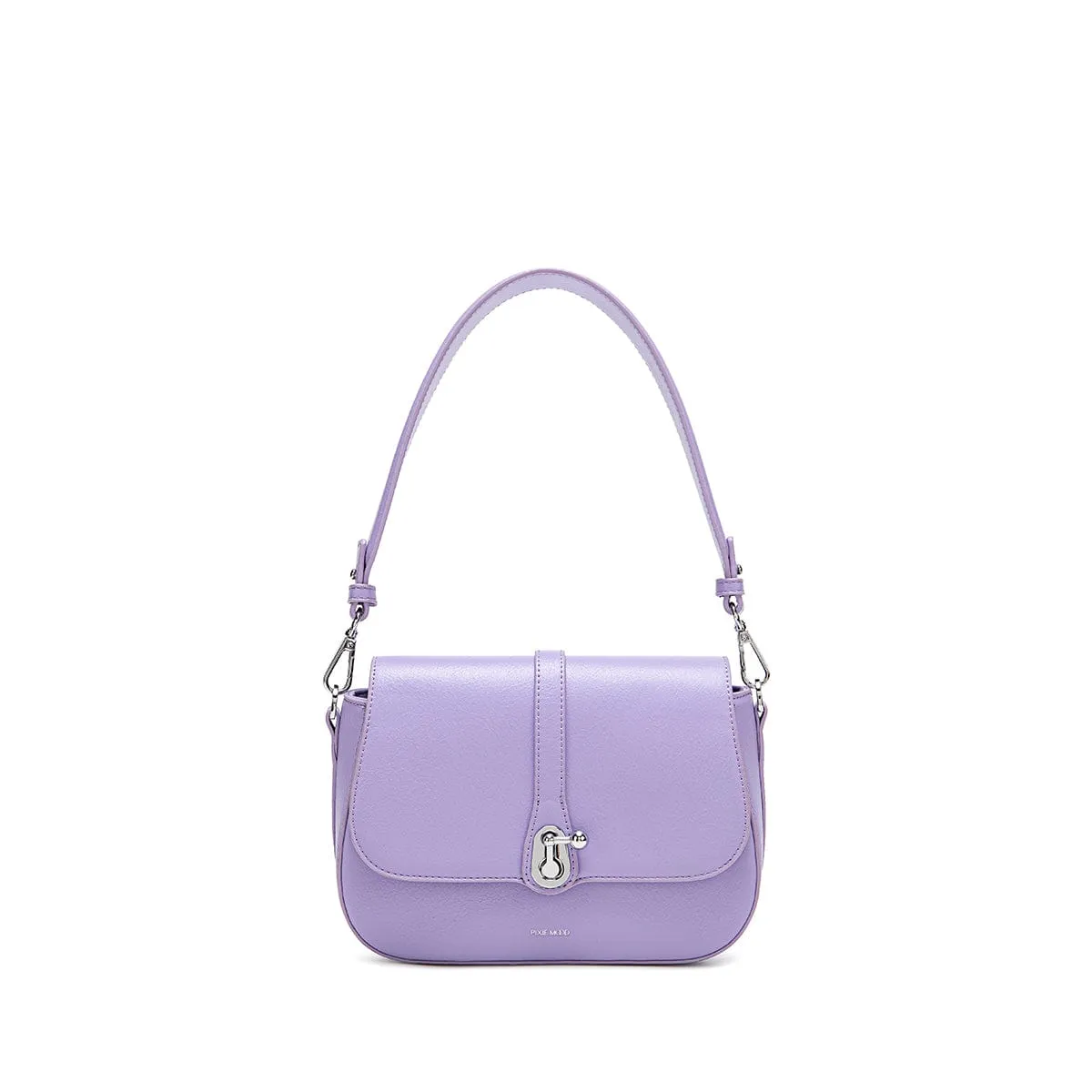 Athena Vegan Leather Saddle Bag | Lavender