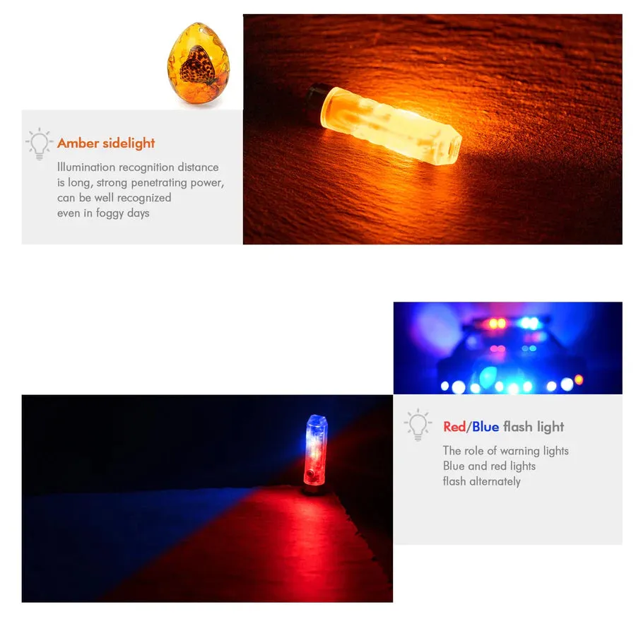Aurora A8 USB-C Keychain Flashlight with sidelights | Gen 4
