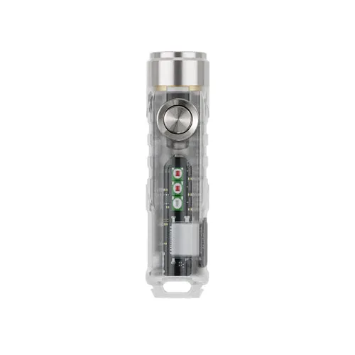 Aurora A8 USB-C Keychain Flashlight with sidelights | Gen 4