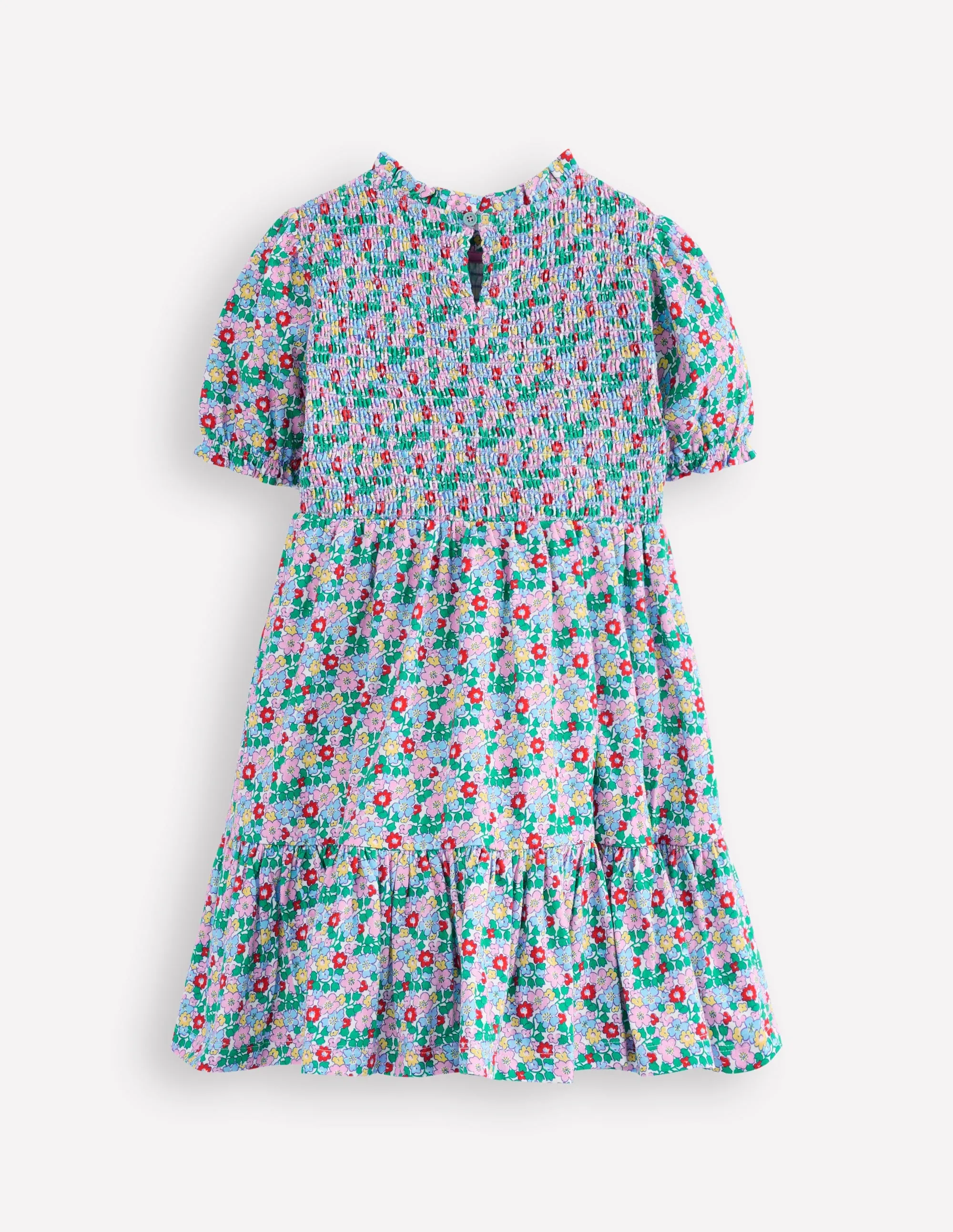 Aurora Shirred Twirly Dress-Multi Flowerbed