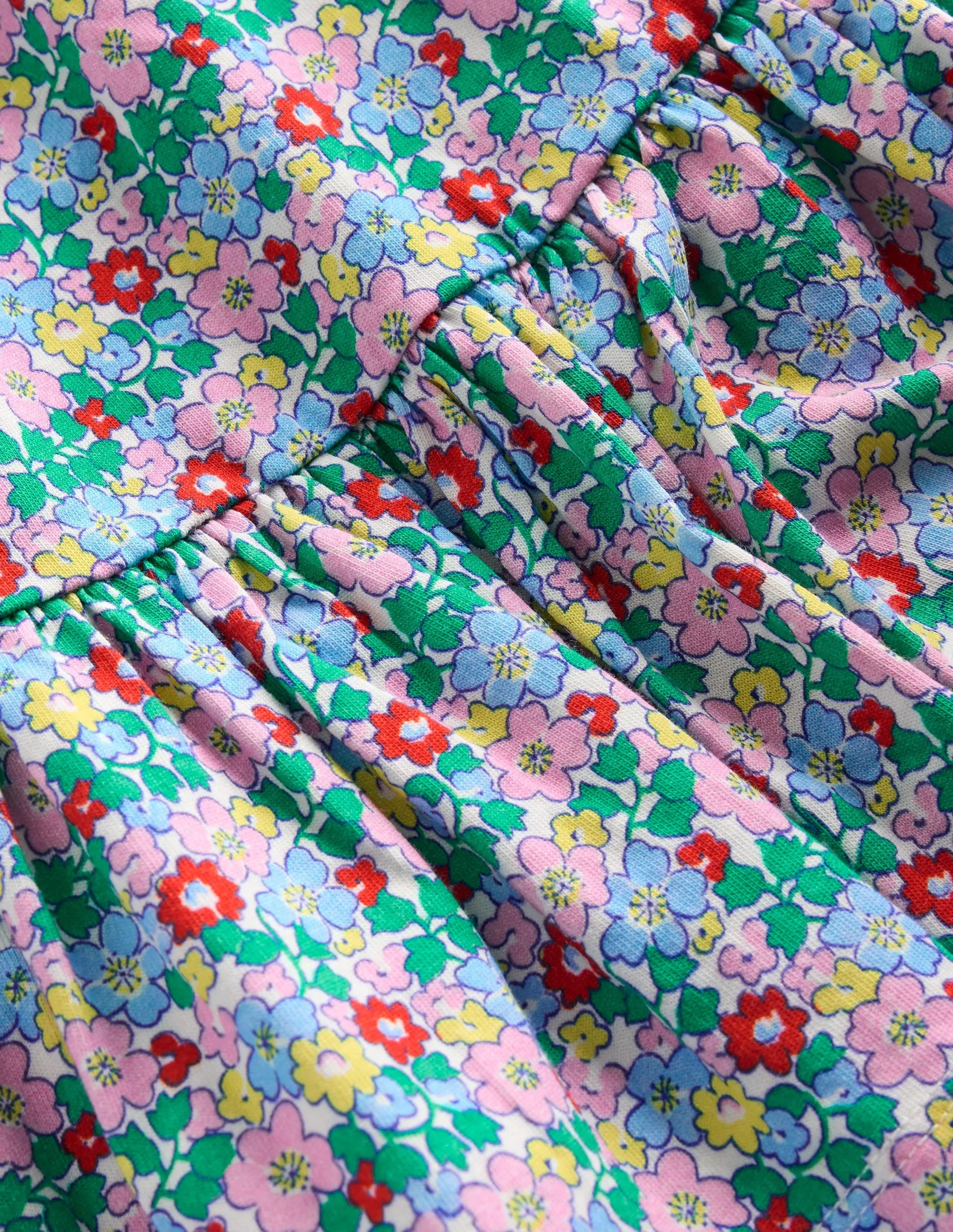 Aurora Shirred Twirly Dress-Multi Flowerbed