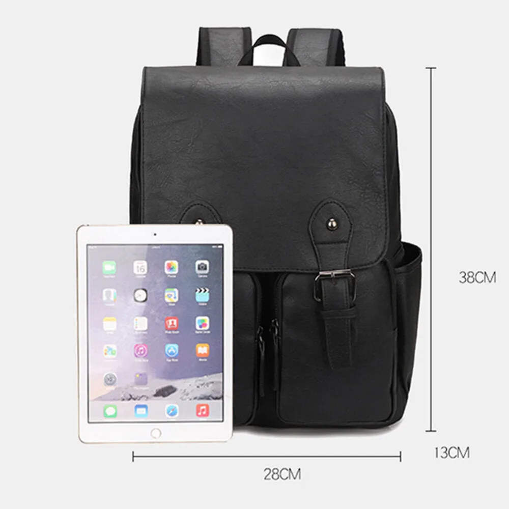 Backpack Vintage Large Capacity Wear-resistant 14 Inch Laptop Bag