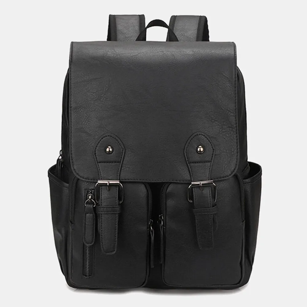 Backpack Vintage Large Capacity Wear-resistant 14 Inch Laptop Bag
