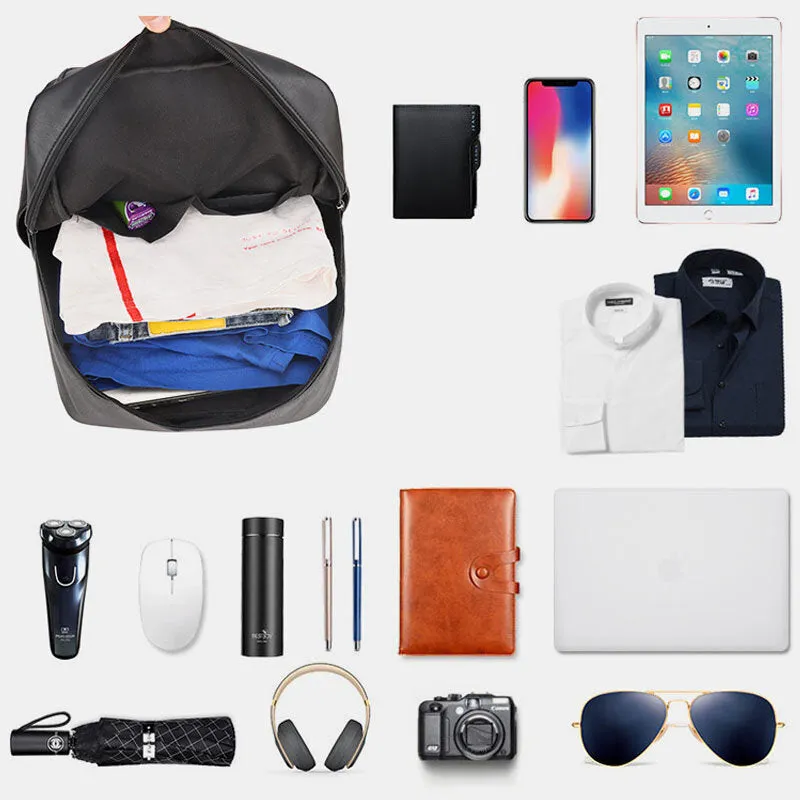 Backpack Vintage Large Capacity Wear-resistant 14 Inch Laptop Bag
