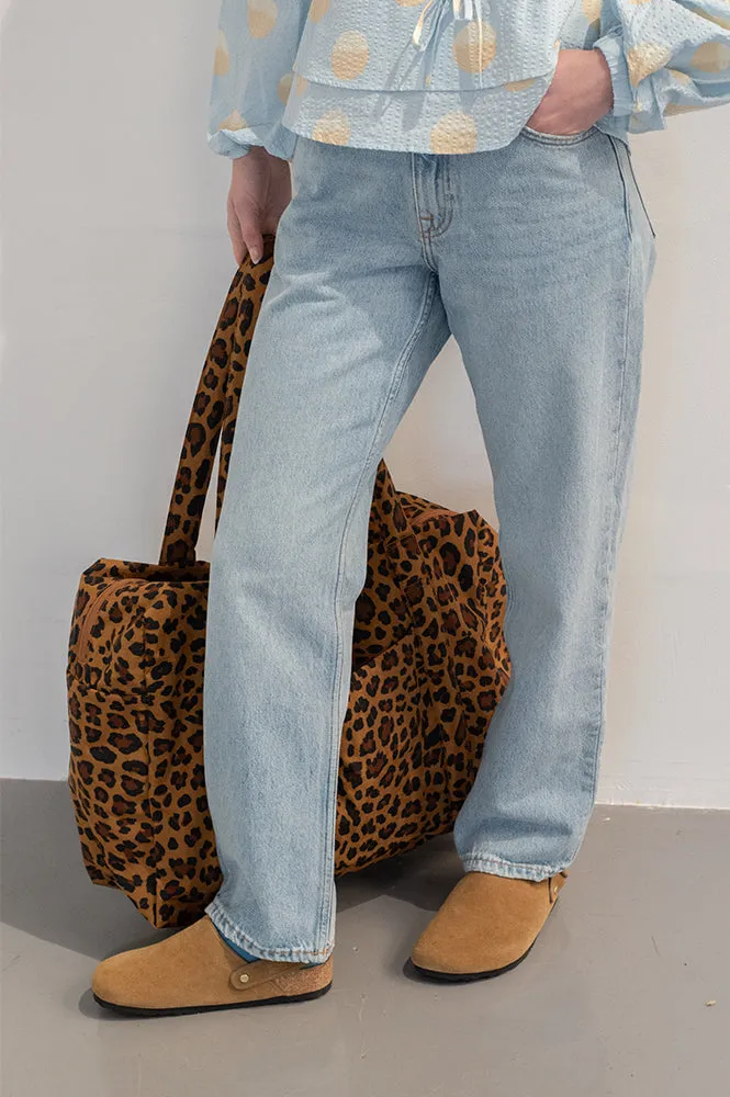 BAGGU Cloud Large Leopard Carry-On