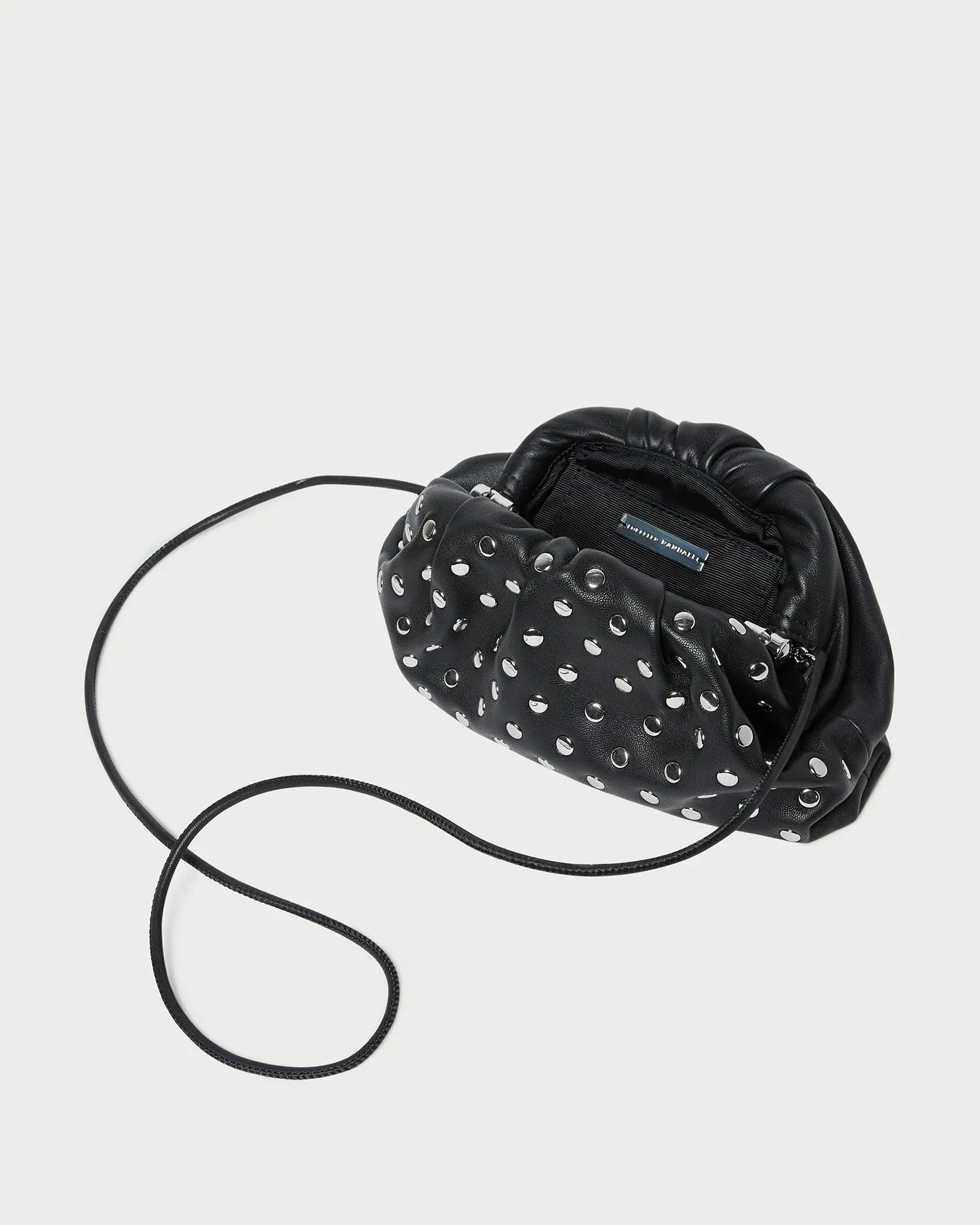 Bailey Black/Silver Dome Clutch