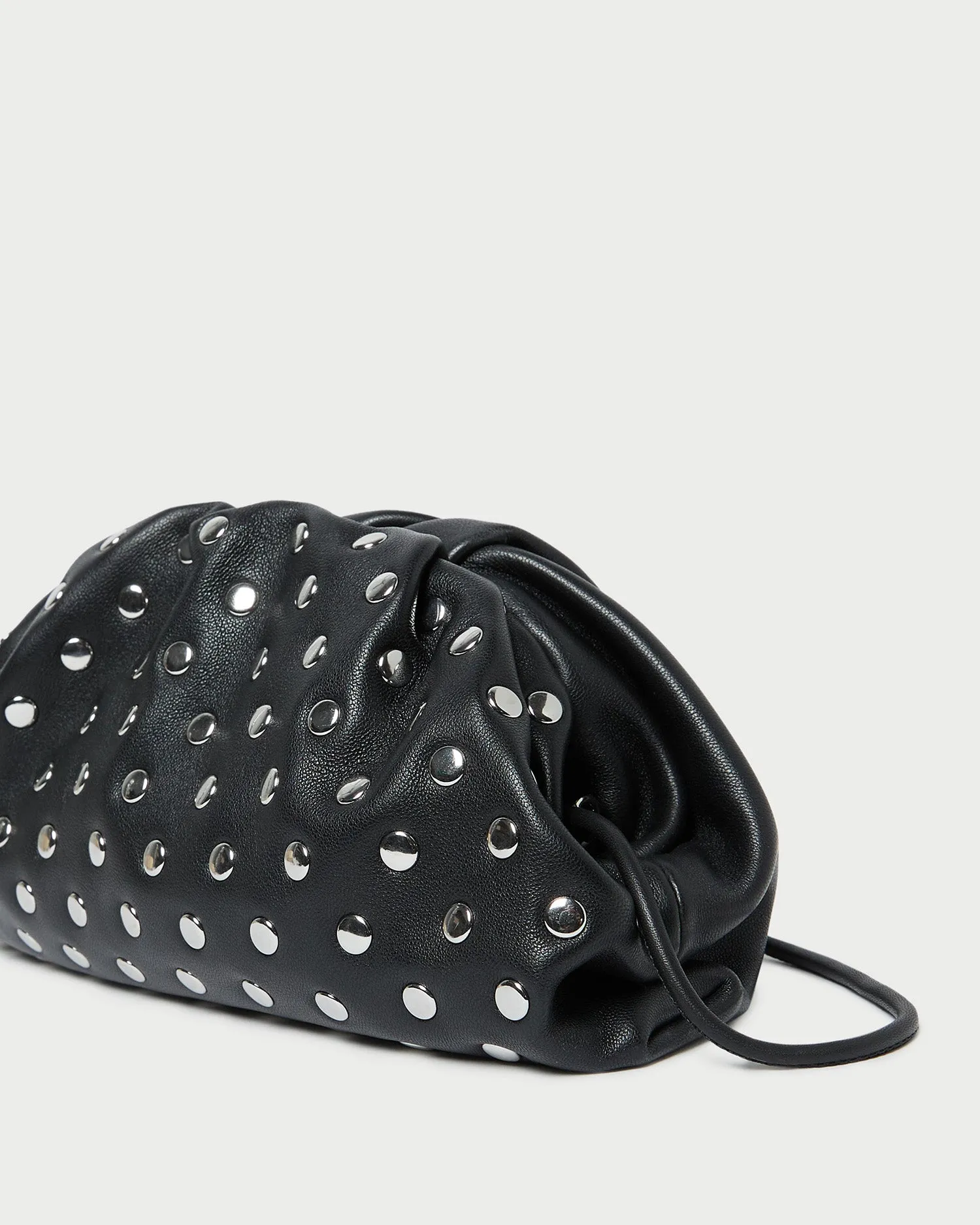 Bailey Black/Silver Dome Clutch