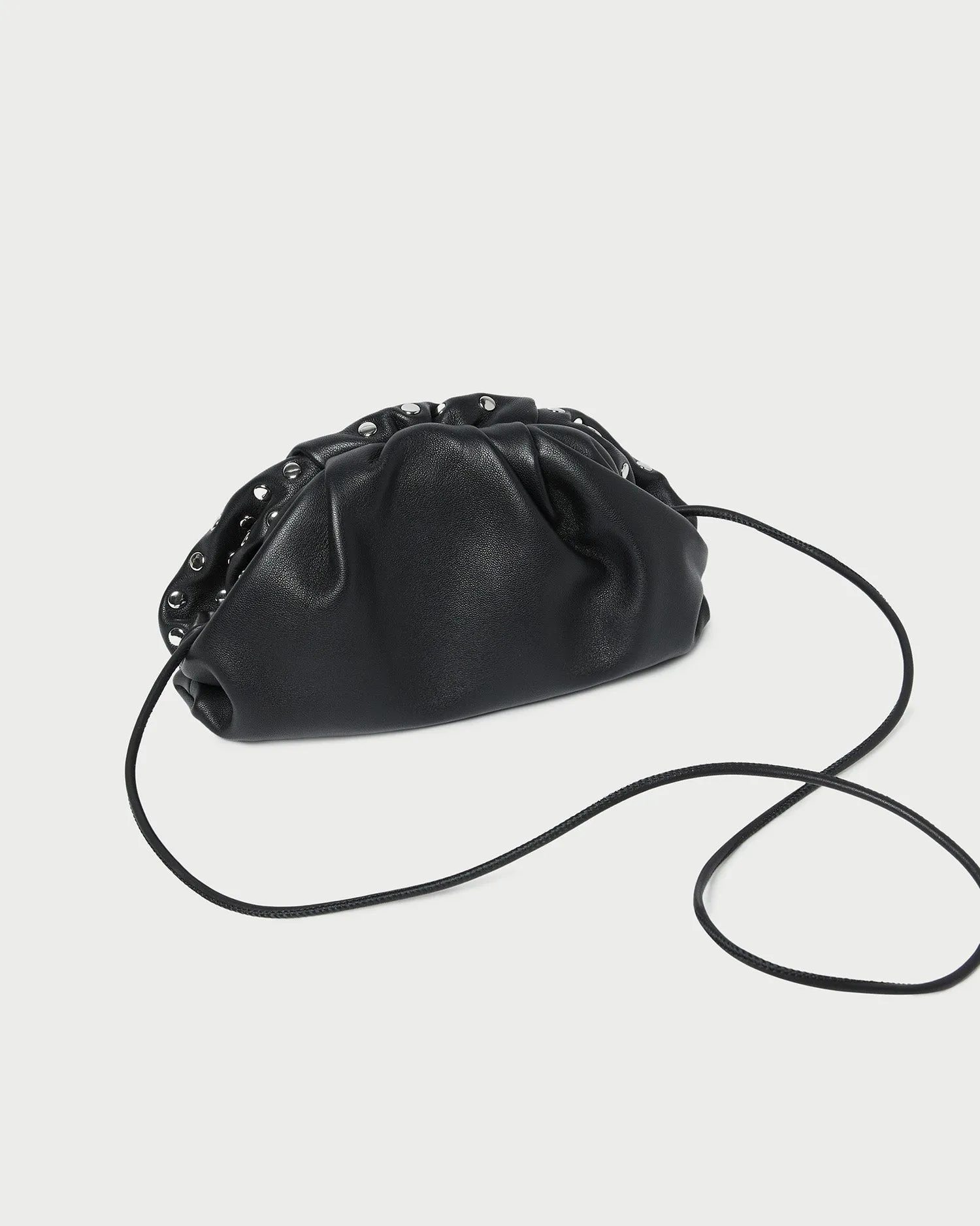 Bailey Black/Silver Dome Clutch