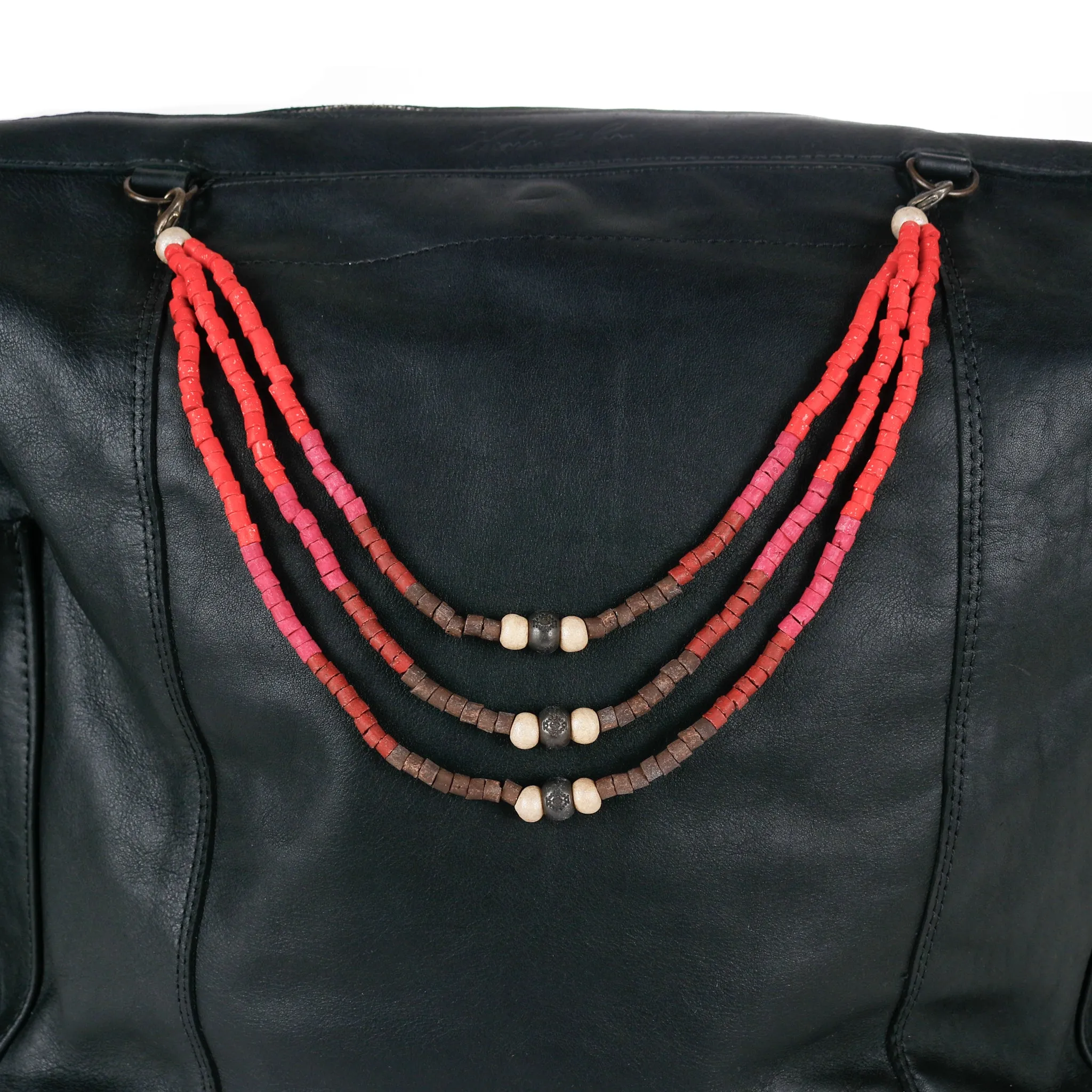 BEADED BAG NECKLACE - NO. 14625