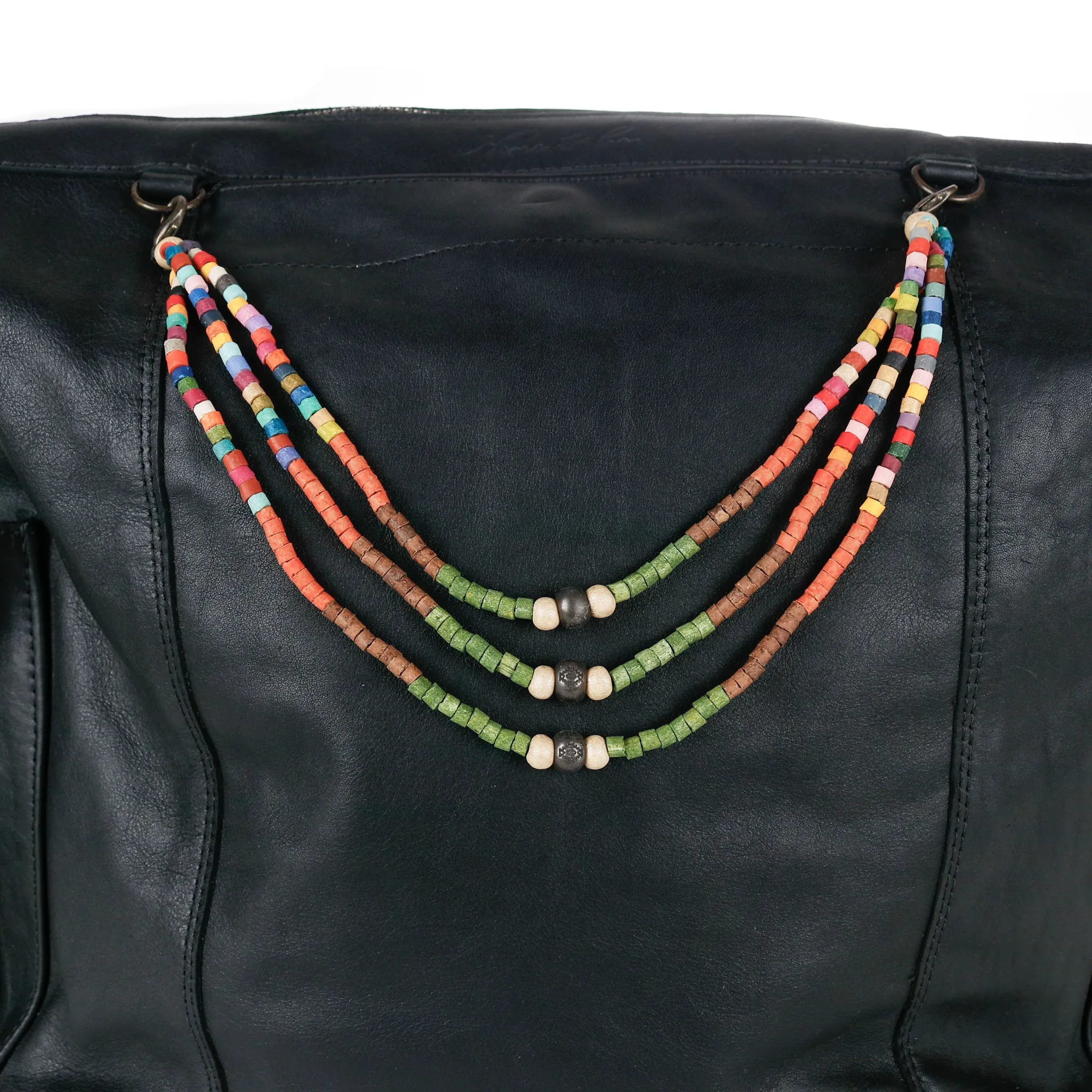 BEADED BAG NECKLACE - NO. 14627