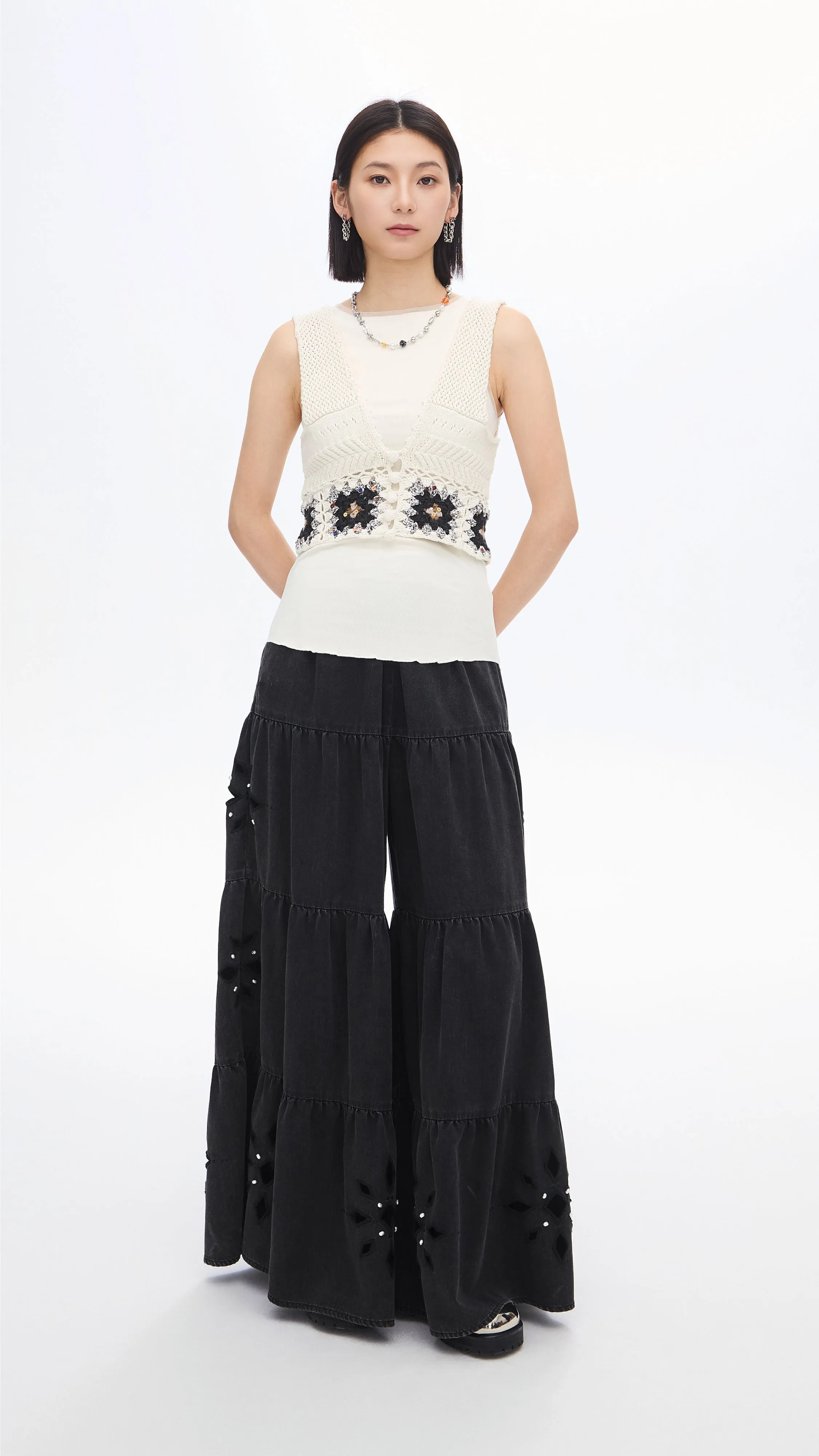 Beaded Knit Vest