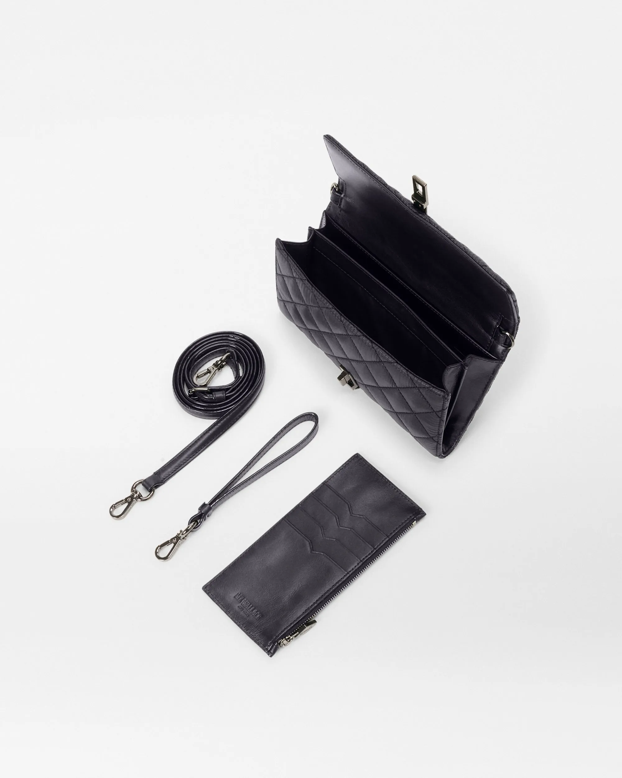 Black Astor Convertible Crossbody (Fabric)
