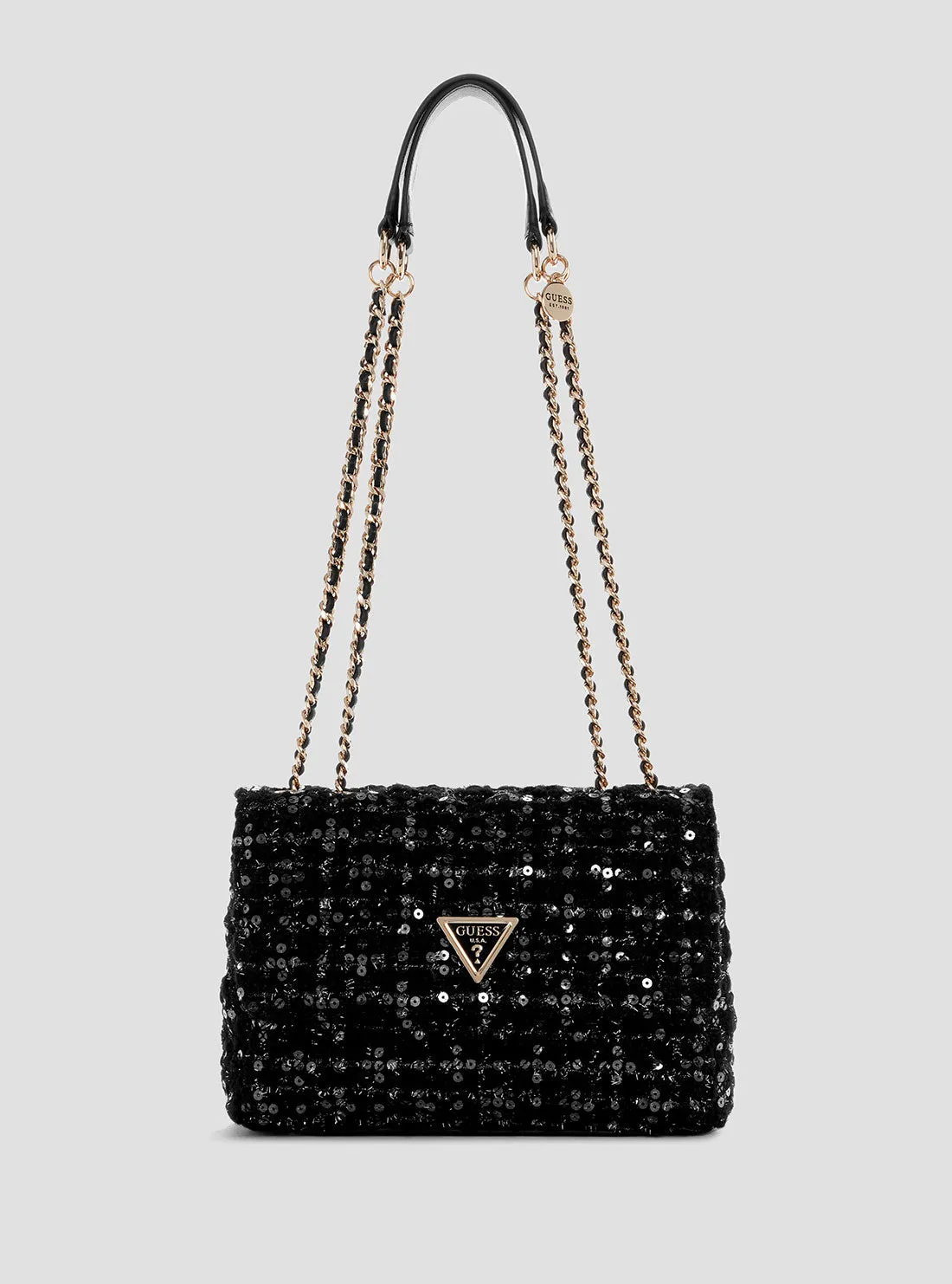 Black Giully Convertible Flap Bag