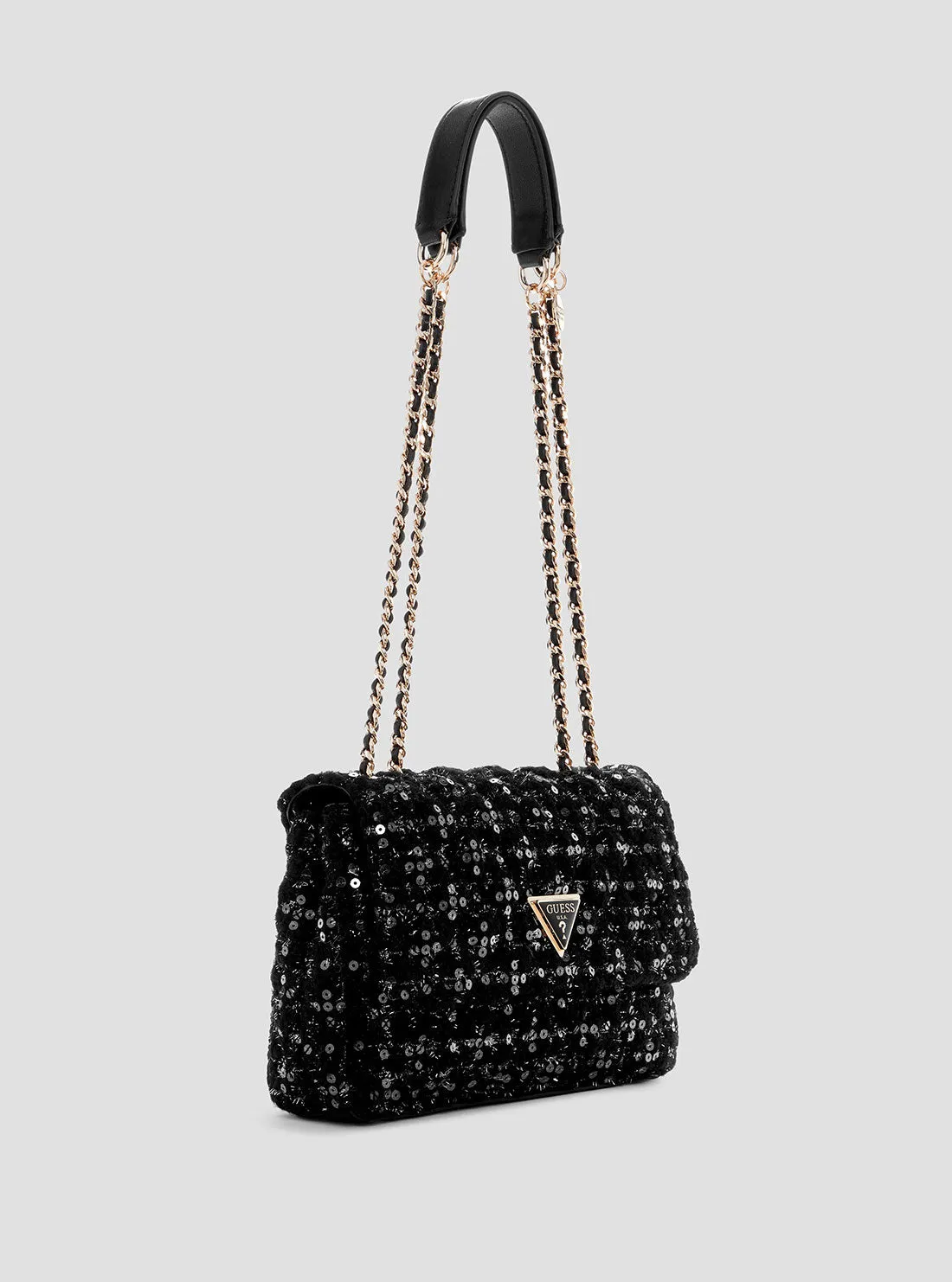 Black Giully Convertible Flap Bag