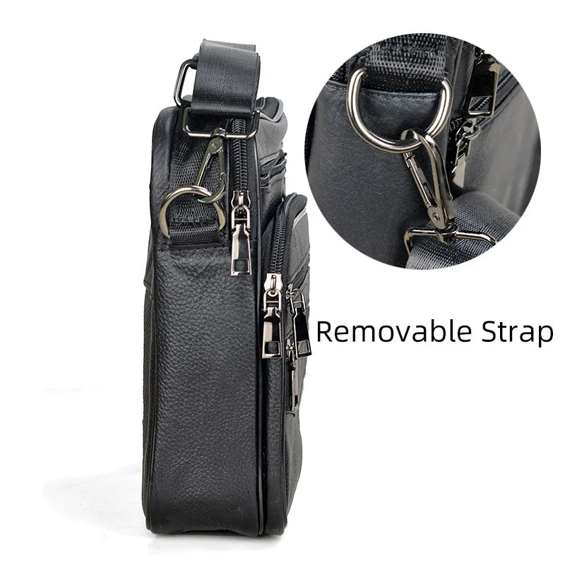 Black Leather Shoulder Bag
