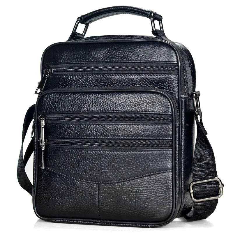 Black Leather Shoulder Bag