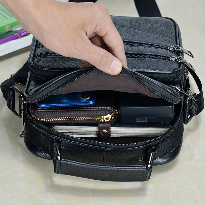 Black Leather Shoulder Bag