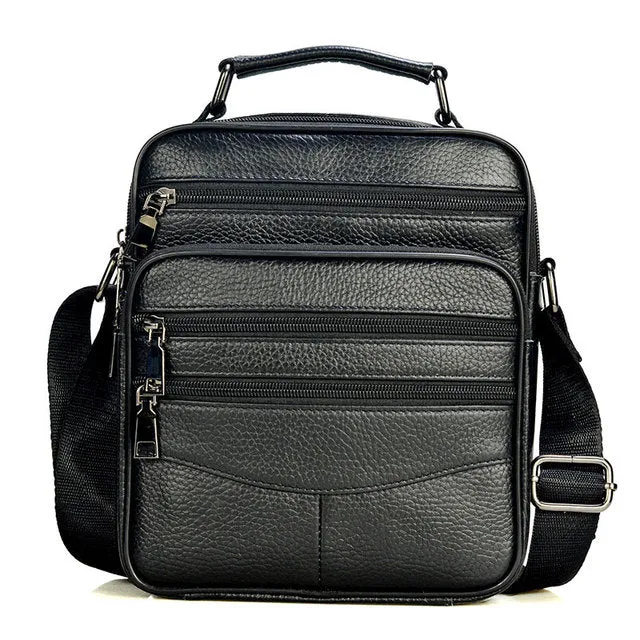 Black Leather Shoulder Bag