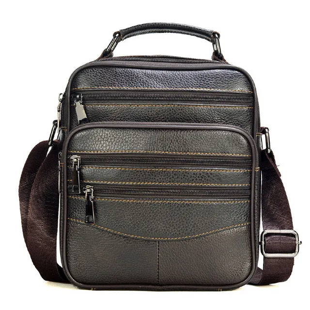 Black Leather Shoulder Bag