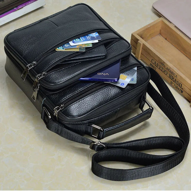Black Leather Shoulder Bag