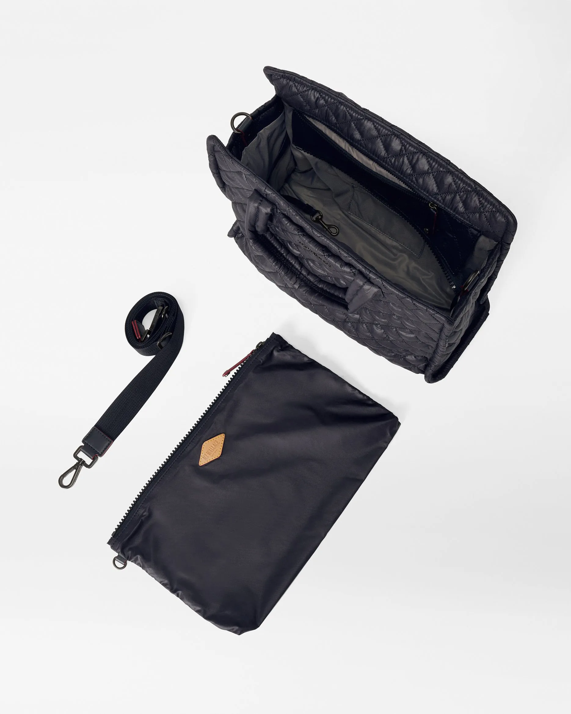 Black Medium Box Tote