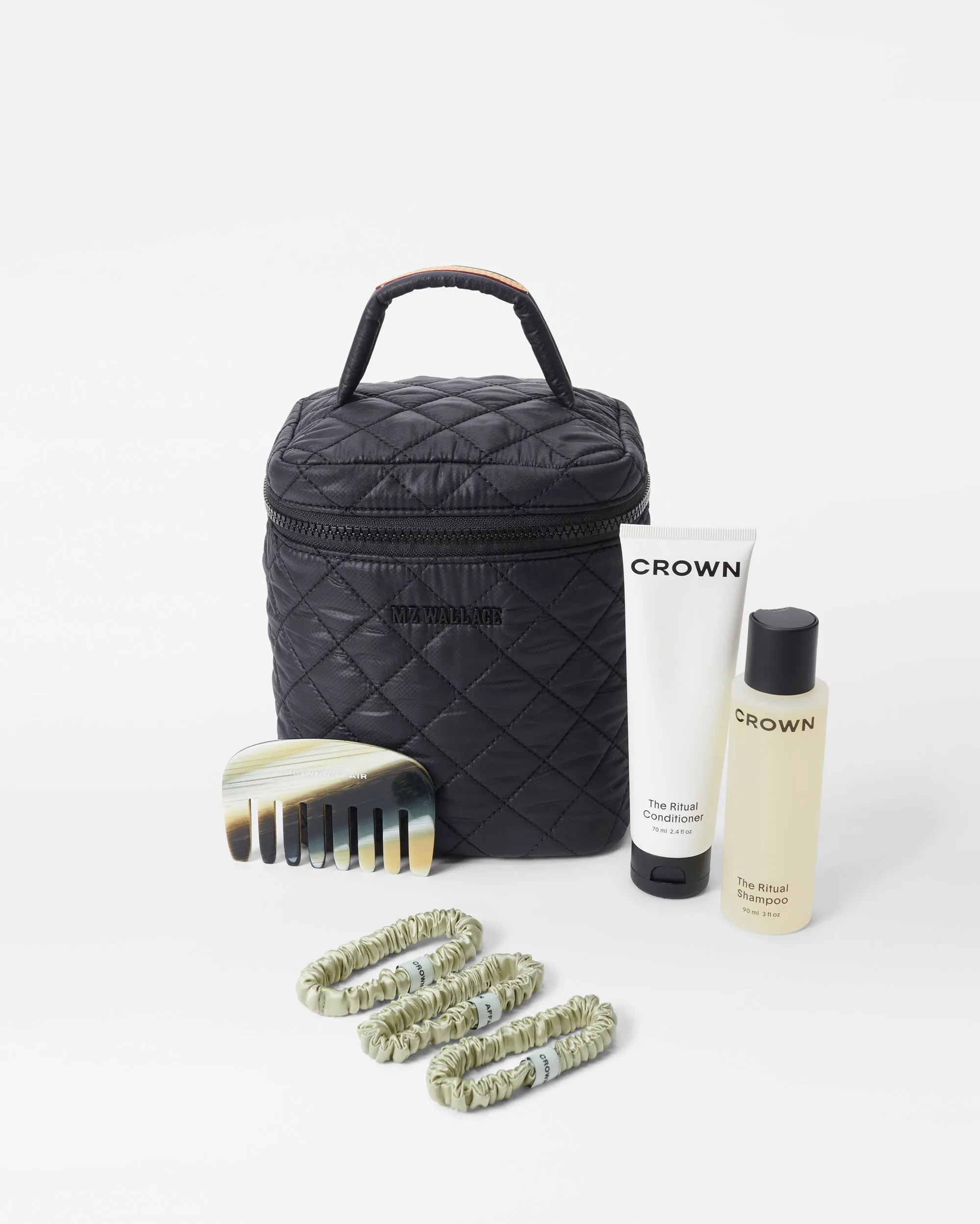 Black/Mint MZW X Crown Affair Large Vanity Set