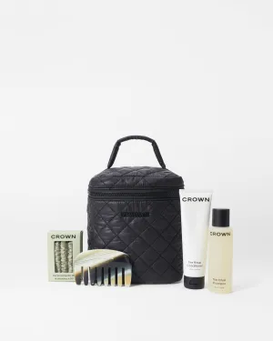 Black/Mint MZW X Crown Affair Large Vanity Set
