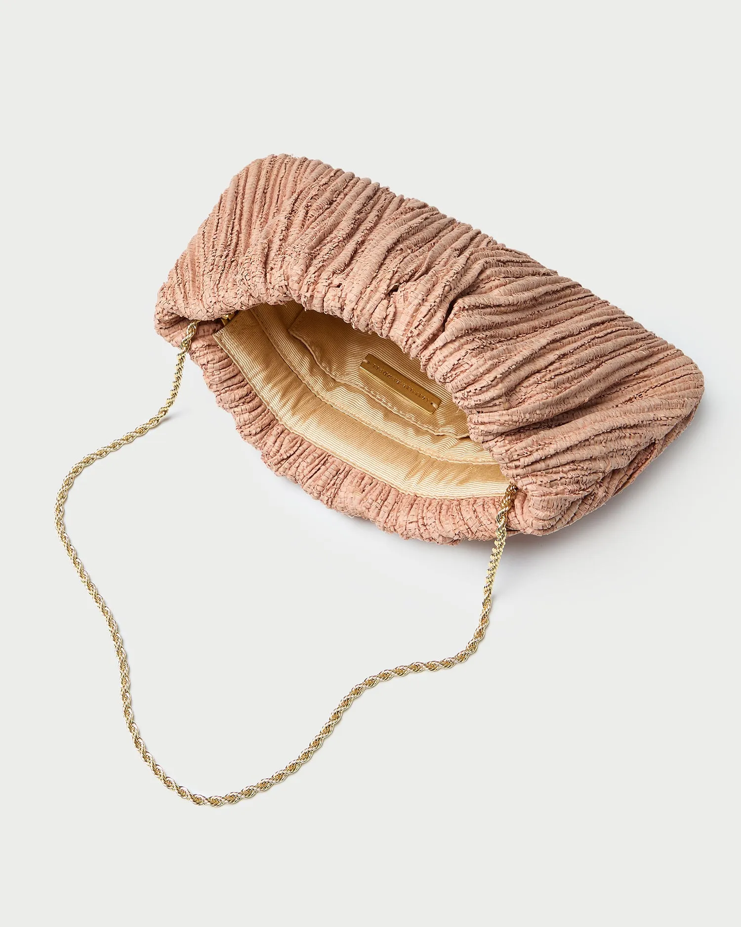Brit Blush Flat Pleated Clutch