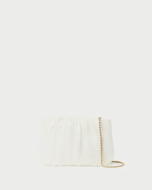 Brit Pearl Flat Pleated Clutch