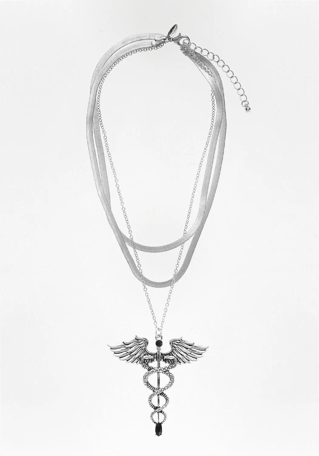 CADUCEUS MULTI-CHAIN NECKLACE