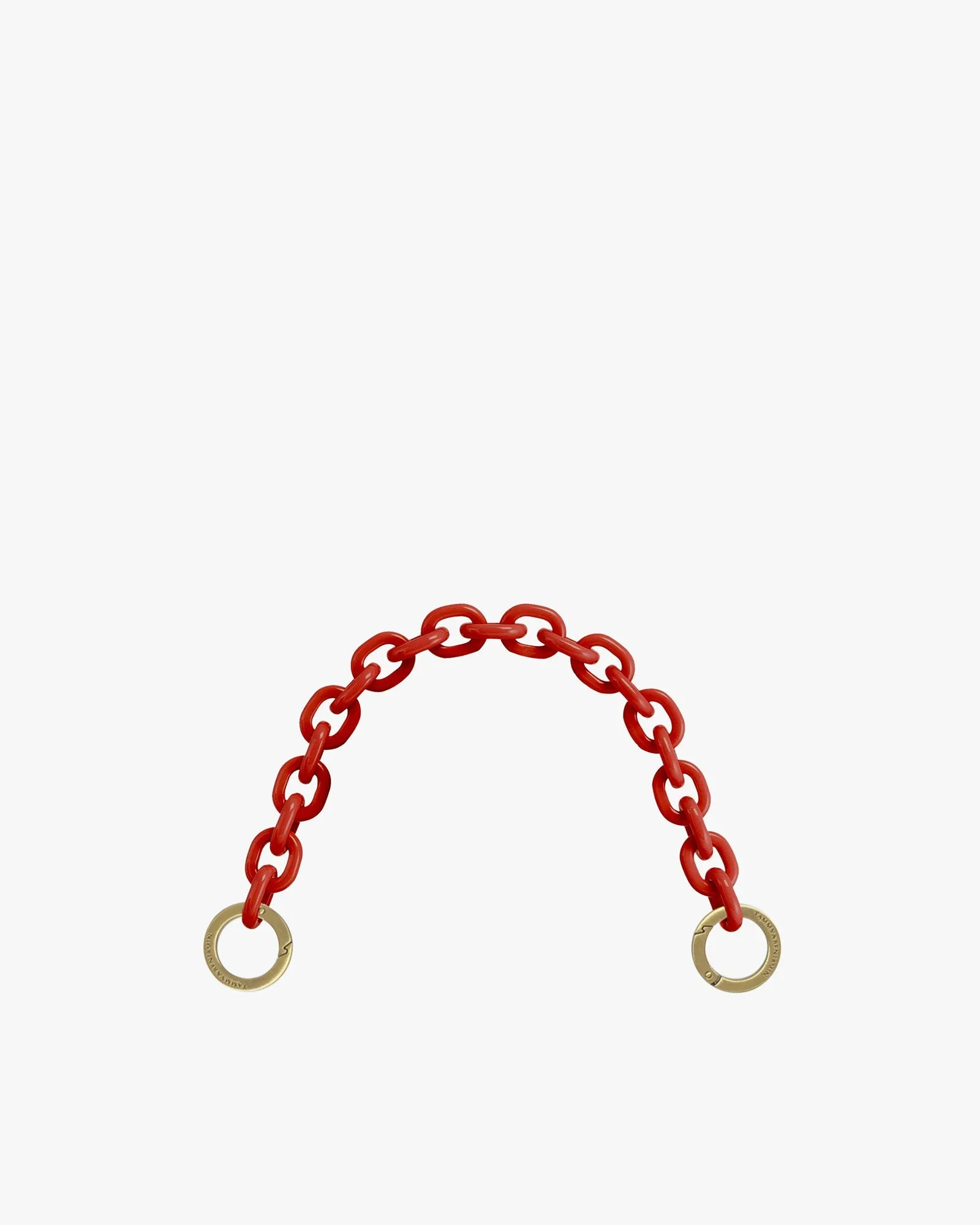CHAIN 40 cm - Orange red resin