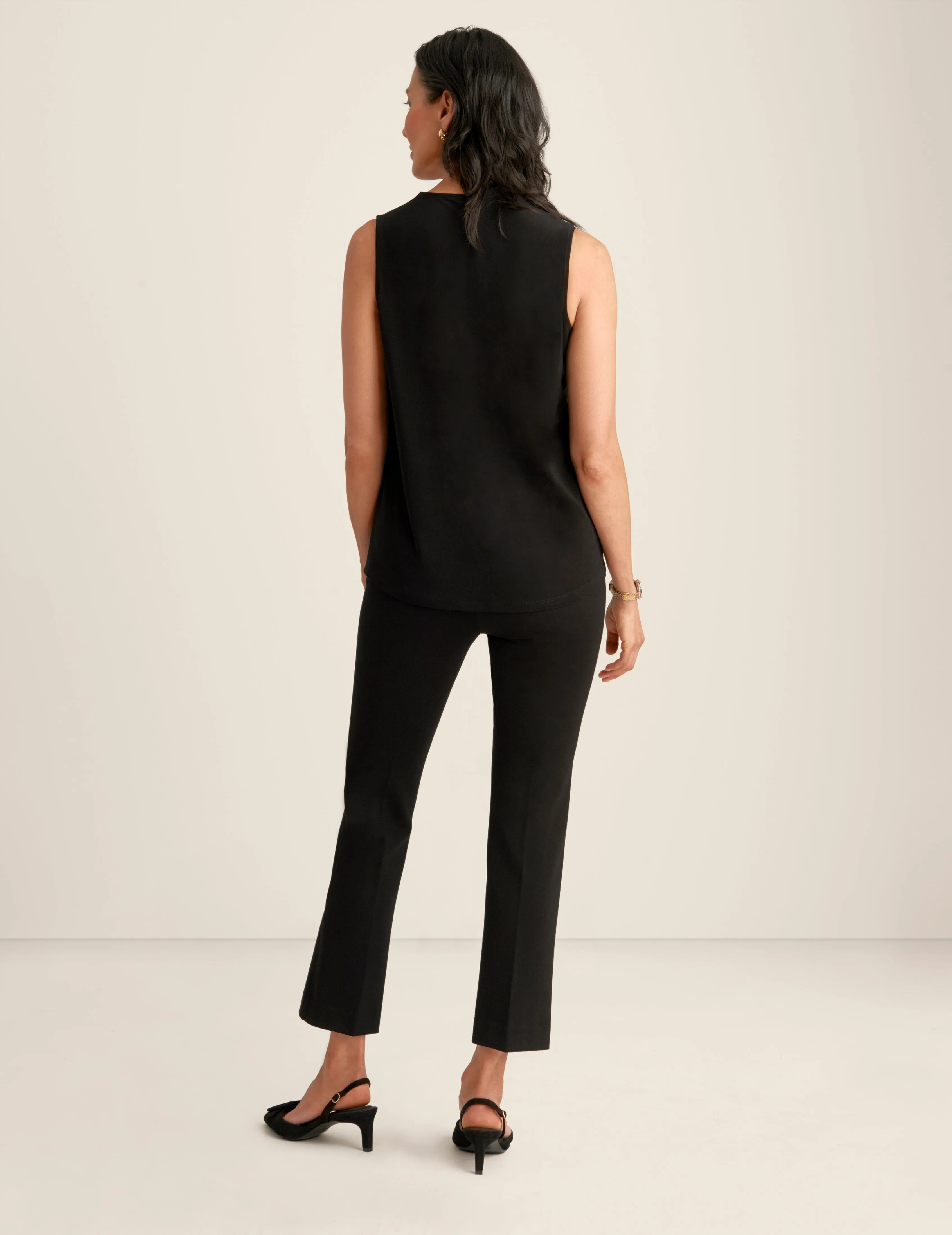 Chain Trim Pleated Top - Sale