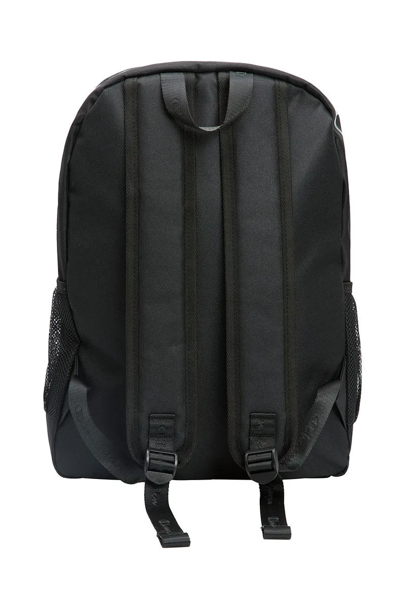 CHAMPION LARGE LOGO BLACK BACKPACK