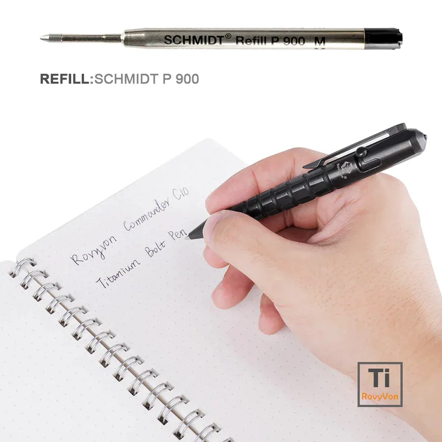 Commander C10 Tactical Bolt Action Pen | Titanium